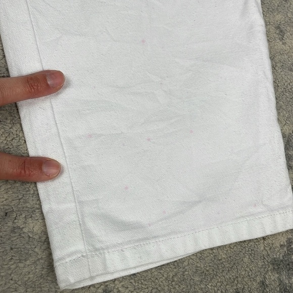 New Eileen Fisher Cotton Hemp Stretch Tapered Pant White Ankle Sz 12 - Picture 11 of 13